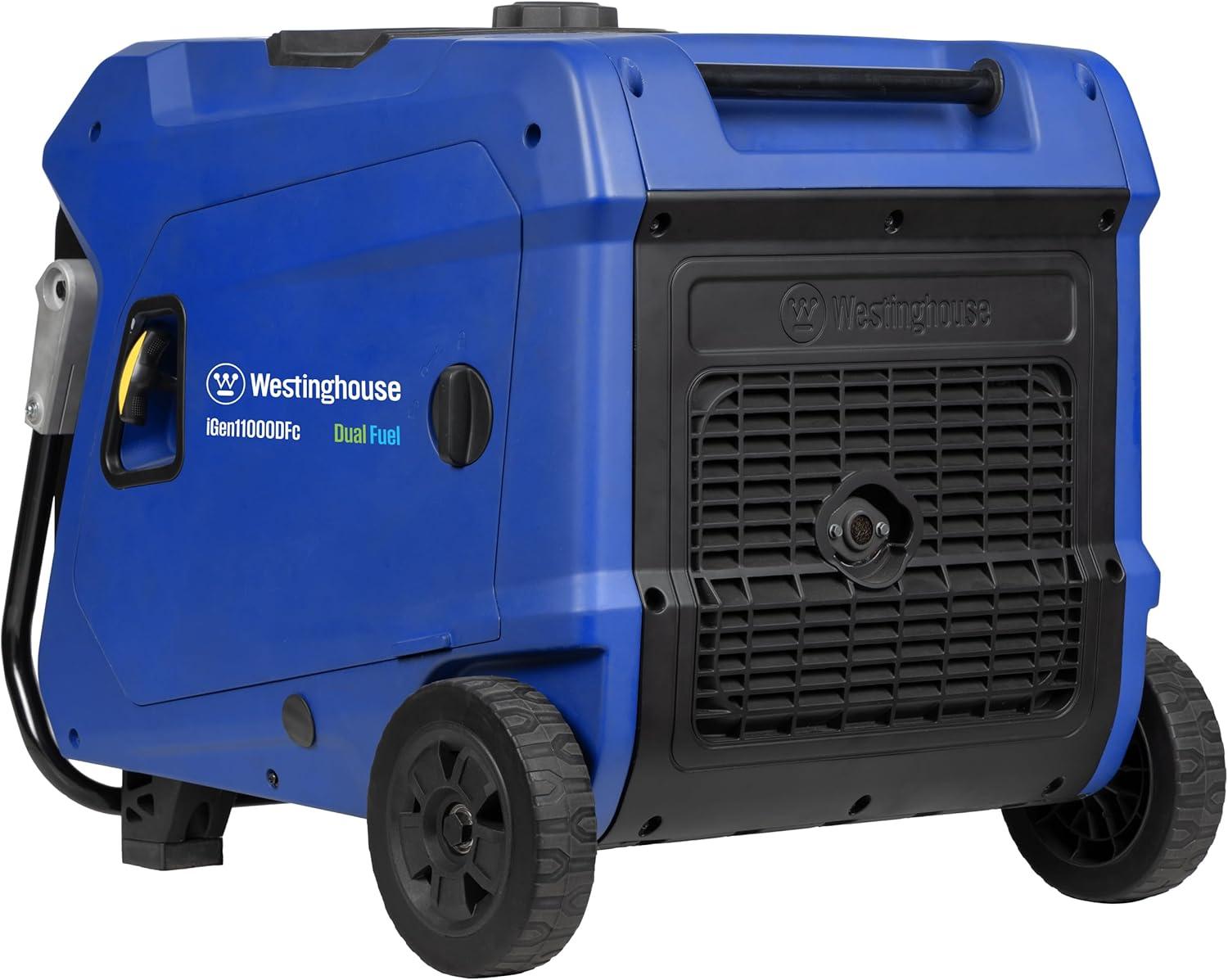 image:imageWestinghouse 11000 Peak Watt TriFuel Portable Inverter Generator Remote Start Transfer Switch Ready GasPropaneNatural Gas Powered Low THD Safe for Electronics Parallel Capable CO Sensor11000 Watts Inverter Dual Fuel
