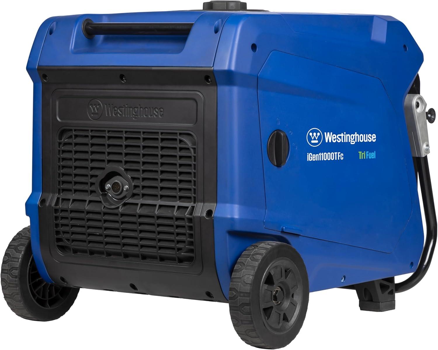 image:imageWestinghouse 11000 Peak Watt TriFuel Portable Inverter Generator Remote Start Transfer Switch Ready GasPropaneNatural Gas Powered Low THD Safe for Electronics Parallel Capable CO Sensor11000 Watts Inverter Tri Fuel