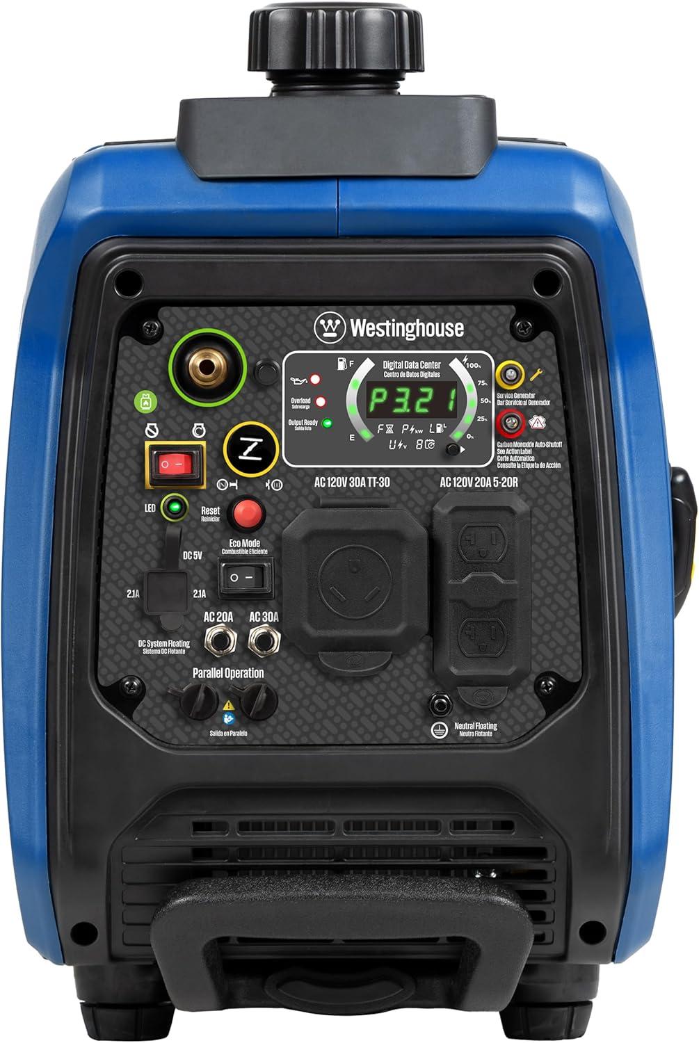 image:imageWestinghouse 4000 Peak Watt Super Quiet Dual Fuel Portable Inverter Generator Remote Electric Start Gas amp Propane Powered RV Ready CO Sensor Parallel Capable4000 Watts Dual Fuel Recoil Start