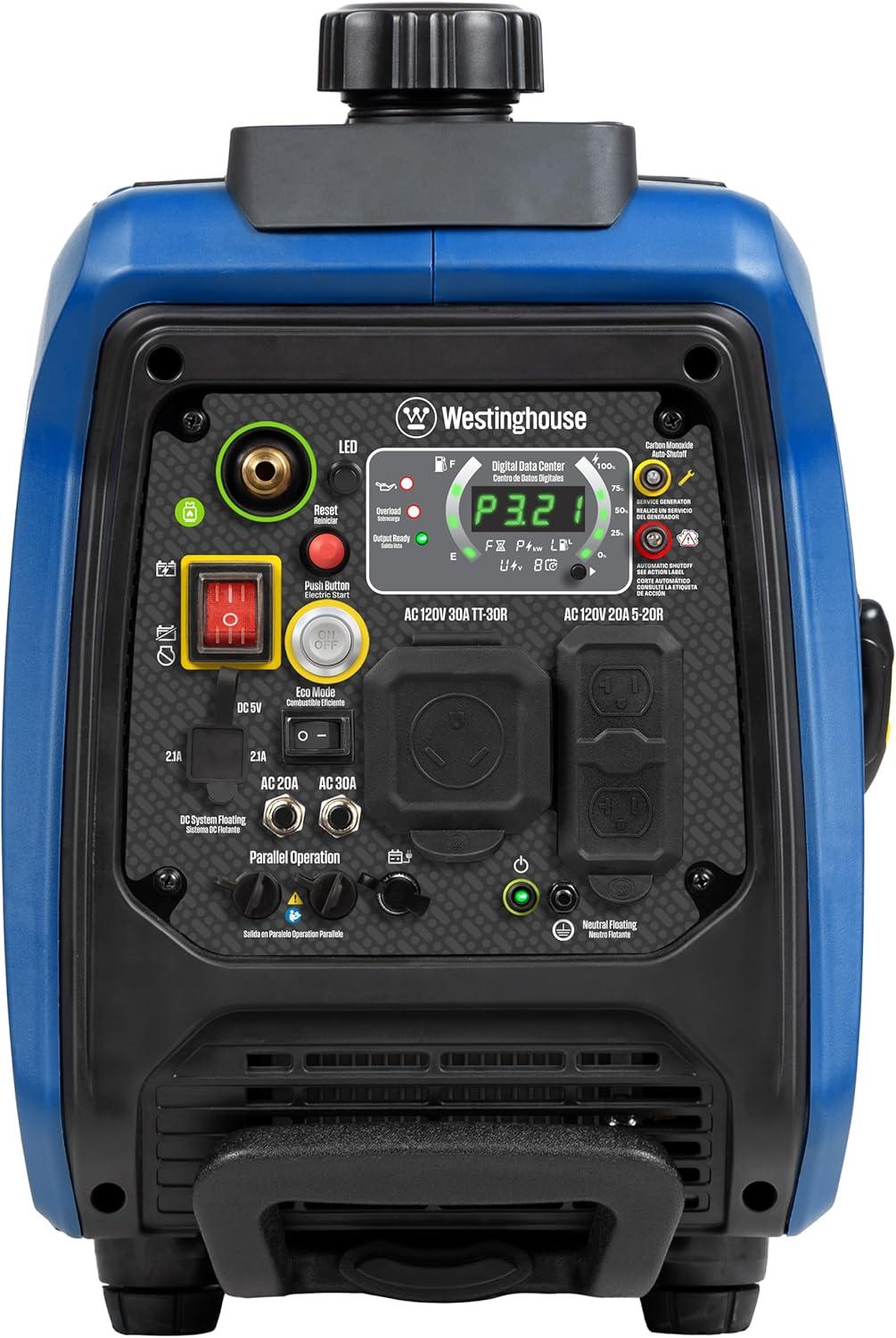 image:imageWestinghouse 4000 Peak Watt Super Quiet Dual Fuel Portable Inverter Generator Remote Electric Start Gas amp Propane Powered RV Ready CO Sensor Parallel Capable4000 Watts Dual Fuel Remote Start