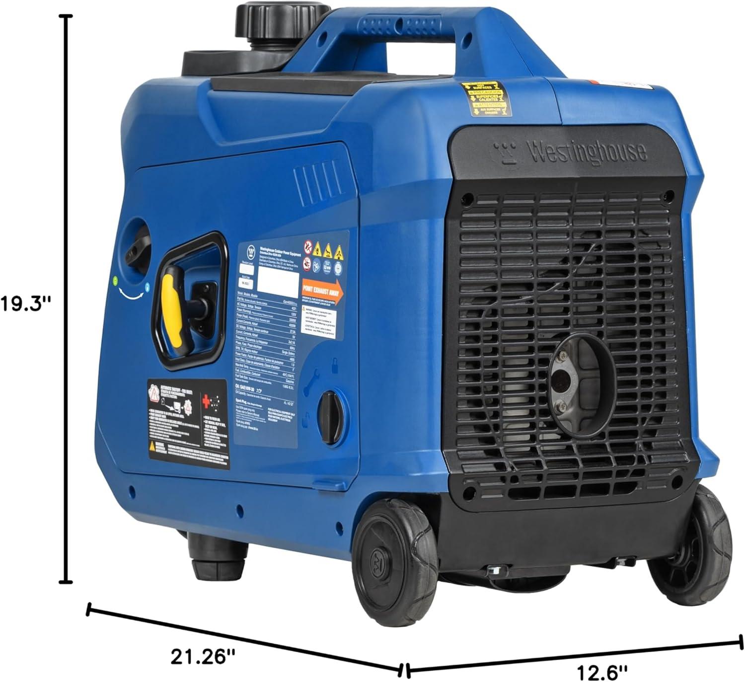 image:imageWestinghouse 4000 Peak Watt Super Quiet Dual Fuel Portable Inverter Generator Remote Electric Start Gas amp Propane Powered RV Ready CO Sensor Parallel Capable4000 Watts Dual Fuel Recoil Start