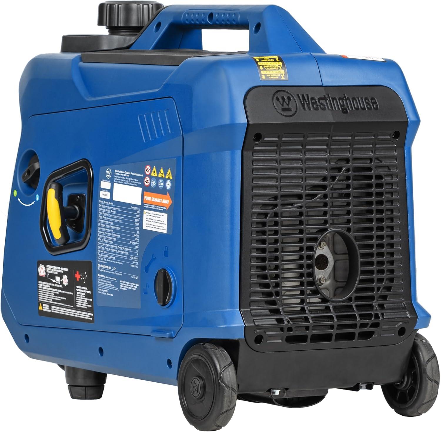 image:imageWestinghouse 4000 Peak Watt Super Quiet Dual Fuel Portable Inverter Generator Remote Electric Start Gas amp Propane Powered RV Ready CO Sensor Parallel Capable4000 Watts Dual Fuel Recoil Start