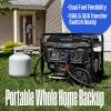 Westinghouse 12500 Peak Watt EFI Tri-Fuel Home Backup Portable Generator, Remote Electric Start, Transfer Switch Ready, Gas, Propane, and Natural Gas Powered, CARB Compliant(12500 Watts – Dual Fuel – EFI)