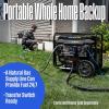 Westinghouse 12500 Peak Watt EFI Tri-Fuel Home Backup Portable Generator, Remote Electric Start, Transfer Switch Ready, Gas, Propane, and Natural Gas Powered, CARB Compliant(12500 Watts – Tri-Fuel – EFI)