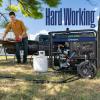 Westinghouse 18000 Peak Watt Tri-Fuel Home Backup Portable Generator, Remote Electric Start, Transfer Switch Ready, Gas, Propane, and Natural Gas Powered, CO Sensor(18000 Watts – Dual Fuel – CO Sensor)