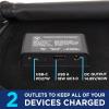 Westinghouse Portable 60W Solar Panel for Portable Power Stations, iPhone, iPad, Tablets, Laptop, with QC 3.0 USB and USB-C ports, DC Output, for Outdoors, Camping, RVs, and Travel,Black(60W Solar Panel)