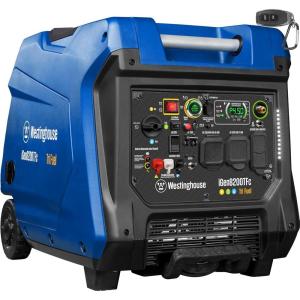 Westinghouse 11000 Peak Watt Tri-Fuel Portable Inverter Generator, Remote Start, Transfer Switch Ready, Gas/Propane/Natural Gas Powered, Low THD, Safe for Electronics, Parallel Capable, CO Sensor(8200 Watts Inverter – Tri Fuel)