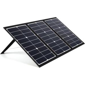 Westinghouse Portable 60W Solar Panel for Portable Power Stations, iPhone, iPad, Tablets, Laptop, with QC 3.0 USB and USB-C ports, DC Output, for Outdoors, Camping, RVs, and Travel,Black(60W Solar Panel)