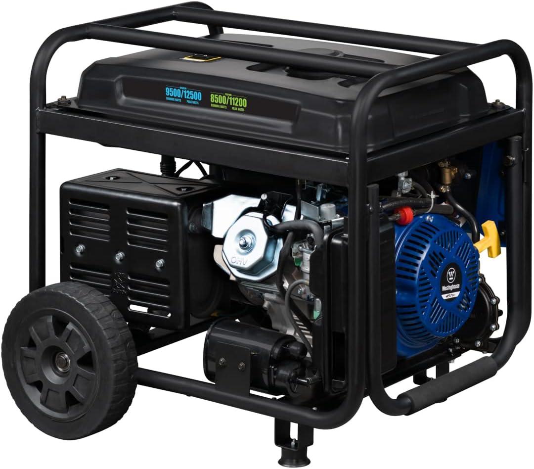 image:imageWestinghouse 12500 Peak Watt Dual Fuel Home Backup Portable Generator Remote Electric Start Transfer Switch Ready Gas and Propane Powered CO Sensor12500 Watts Dual Fuel