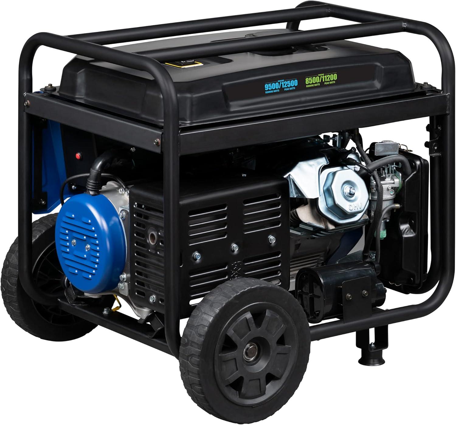 image:imageWestinghouse 12500 Peak Watt Dual Fuel Home Backup Portable Generator Remote Electric Start Transfer Switch Ready Gas and Propane Powered CO Sensor12500 Watts Dual Fuel CO Sensor