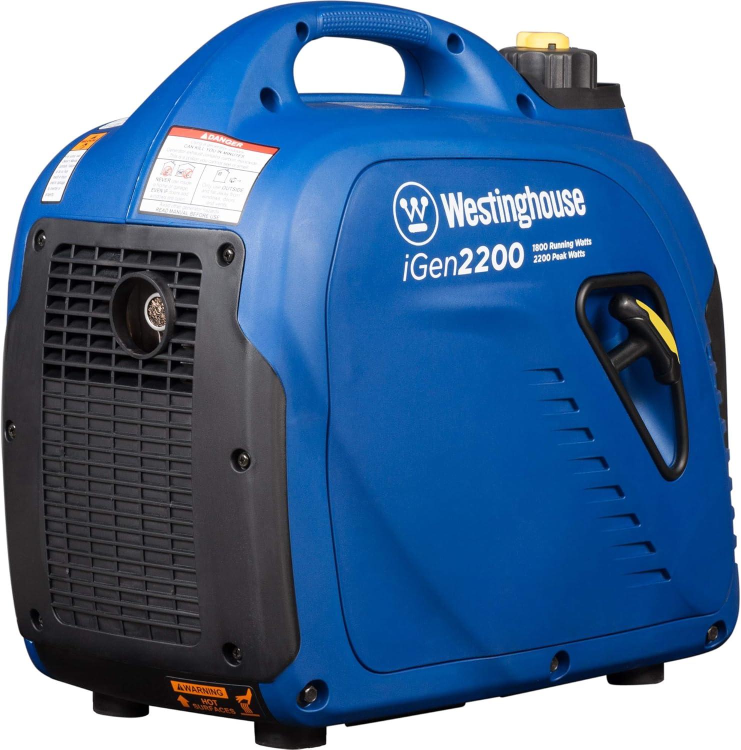 image:imageWestinghouse 2800 Peak Watt Super Quiet amp Lightweight Portable Inverter Generator Gas Powered Parallel Capable Long Run Time2200 Watts Gas Only