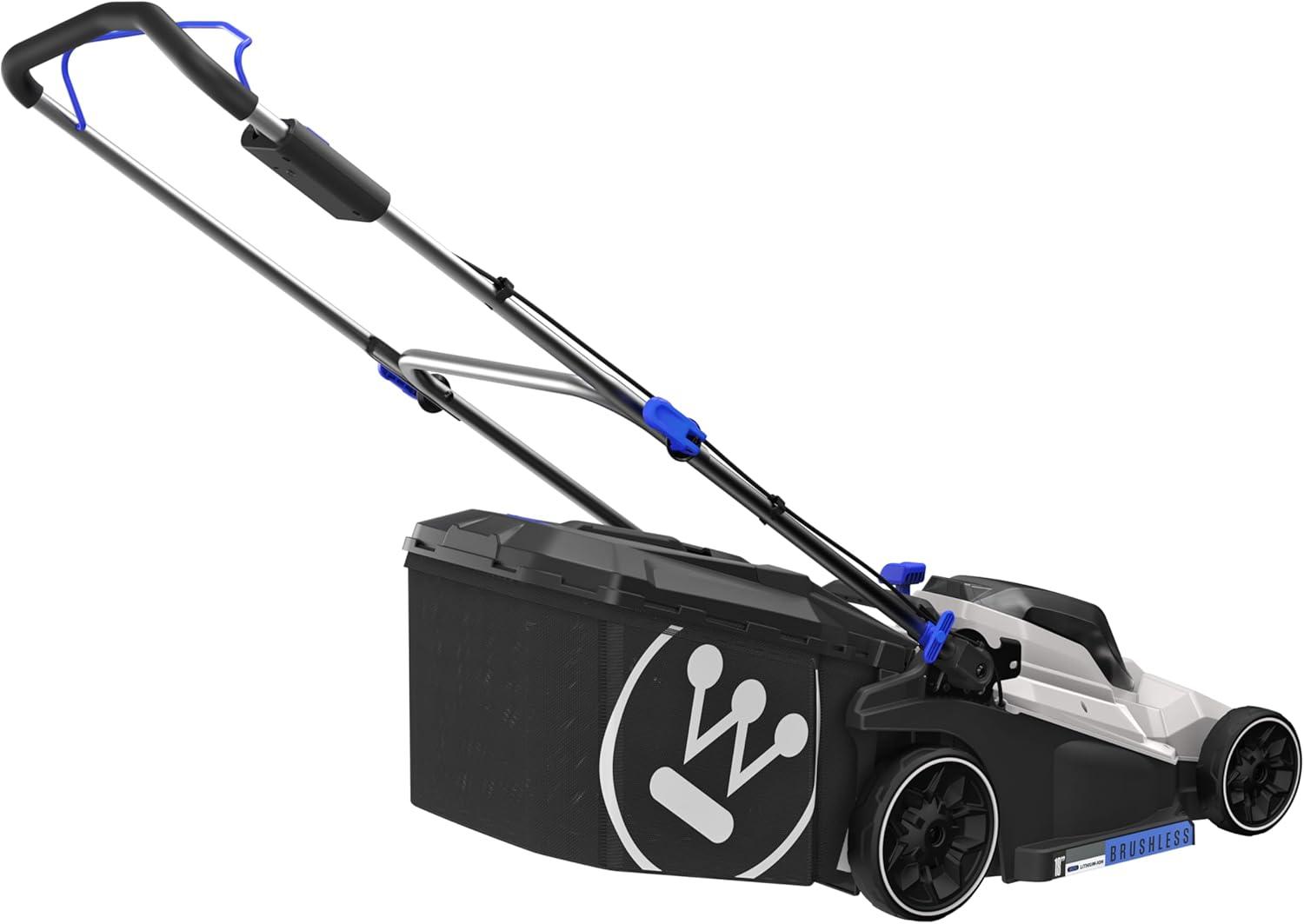 image:imageWestinghouse 40V 18 Inch Brushless Cordless Push Lawn Mower 6 Height Positions 2 40Ah Batteries and Charger Included40V 18 Mower