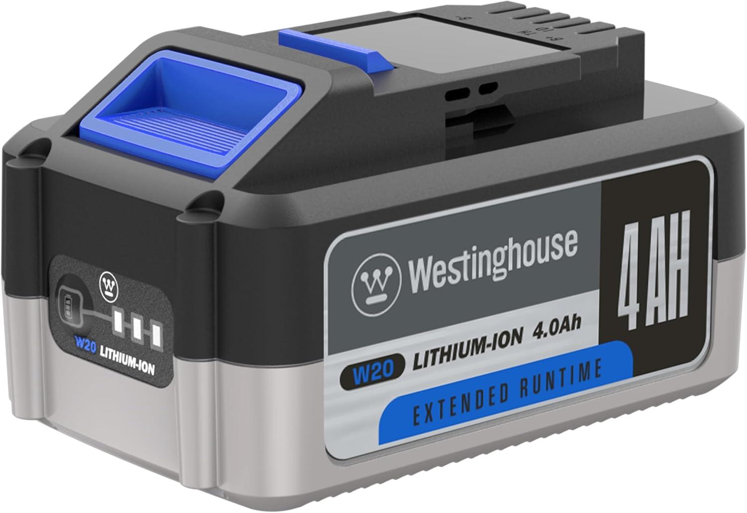 image:imageWestinghouse W20V2DP 20 Volt 4 Amp Dual Port Fast Charger Compatible 20V Batteries W20V2AH W20V4AH W20V5AH4Ah 20V Battery