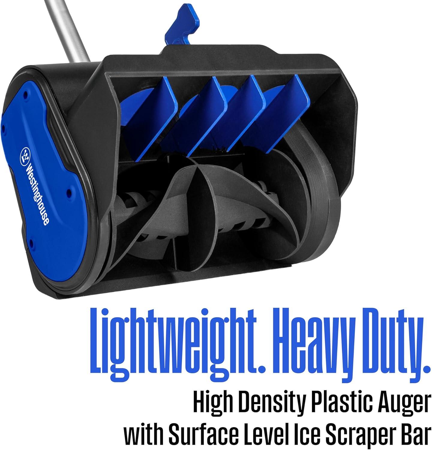 image:imageWestinghouse WSnow11S AC Corded Electric Snow Shovel 11inches Wide with 20 ft Throwing Distance Plows 300 lbsmin for DrivewayStepsSidewalkPorch