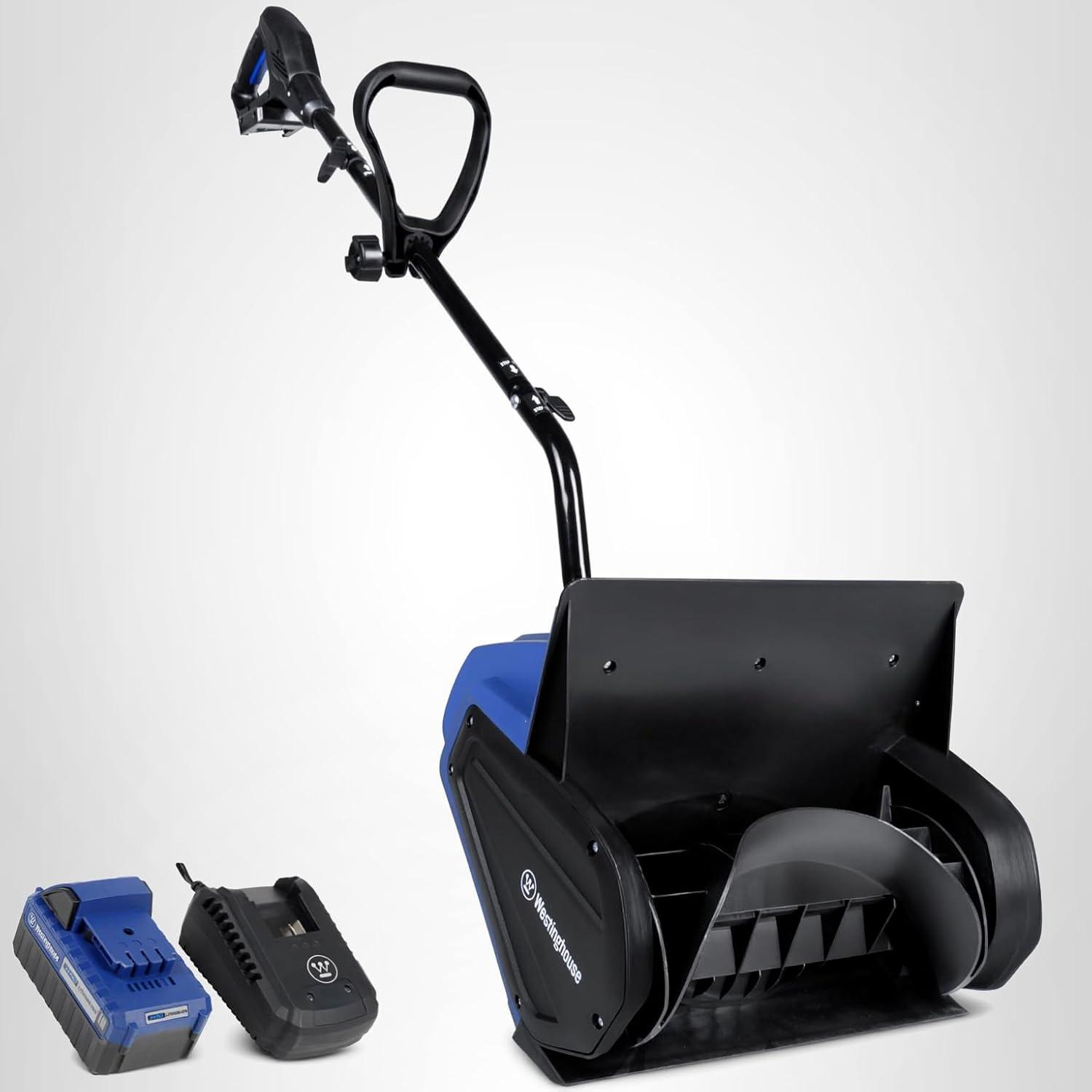image:imageWestinghouse WSnow11ST 24V Cordless Snow Shovel 11 Inch Tool Only Electric Snow Shovel with 20ft Throwing Distance plows 75lbsmin 24V Battery amp Charger Sold Separately13 Inch with BatteryCharger