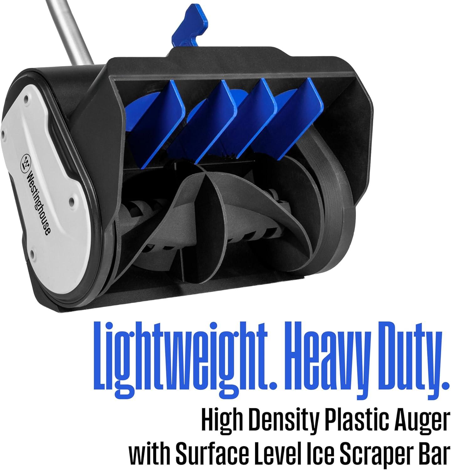 image:imageWestinghouse WSnow13S 20V Cordless Electric Snow Shovel Kit 13inches Wide 20V 4Ah Battery Included 20 ft Throwing Distance plows 350 lbsmin for DrivewayStepsSidewalkPorch11 Inch Tool Only