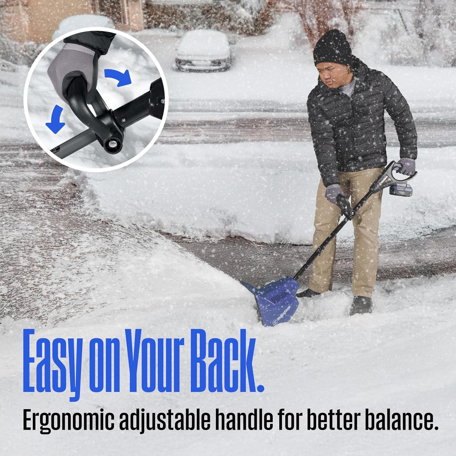 image:imageWestinghouse WSnow13ST 24V Cordless Snow Shovel 13 Inch Tool Only Electric Snow Shovel with 20ft Throwing Distance plows 300lbsmin 24V Battery amp Charger Sold Separately11 Inch with BatteryCharger