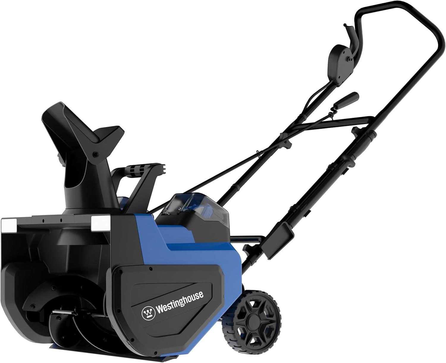 image:imageWestinghouse WSnow22 48V Cordless Snow Blower 22 Inch Kit Steel Auger LED Lights 1600W Brushless Motor 25ft Throwing Distance Plows 840lbsmin Compatible with Snow Joe Batteries22 Inch with BatteryCharger