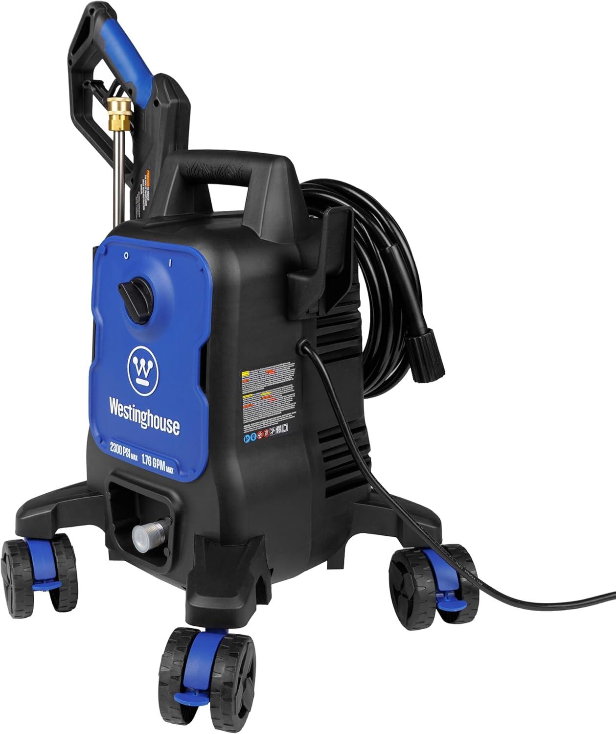 image:imageWestinghouse ePX3100 Electric Pressure Washer 2300 Max PSI 176 Max GPM with AntiTipping Technology Onboard Soap Tank ProStyle Steel Wand 5Nozzle Set for CarsFencesDrivewaysHomePatios2300 Max PSI