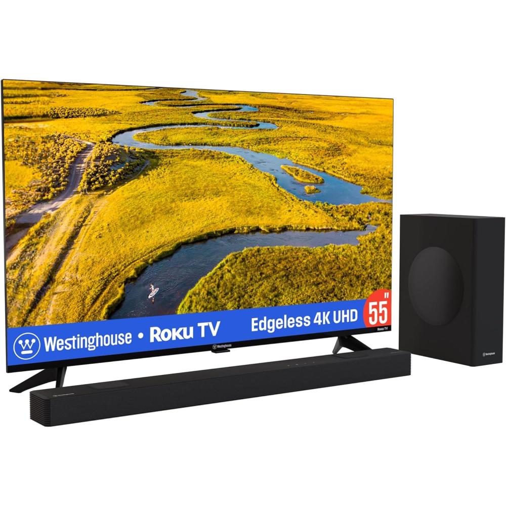 image:imageWestinghouse 4K 55 Inch TV and 512 Sound Bar