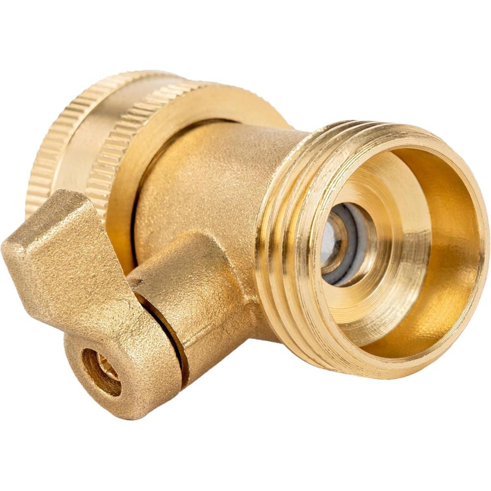 image:imageWestinghouse Garden Hose Shutoff Valve HeavyDuty Solid Brass 34 GHT One Extra Rubber Washer