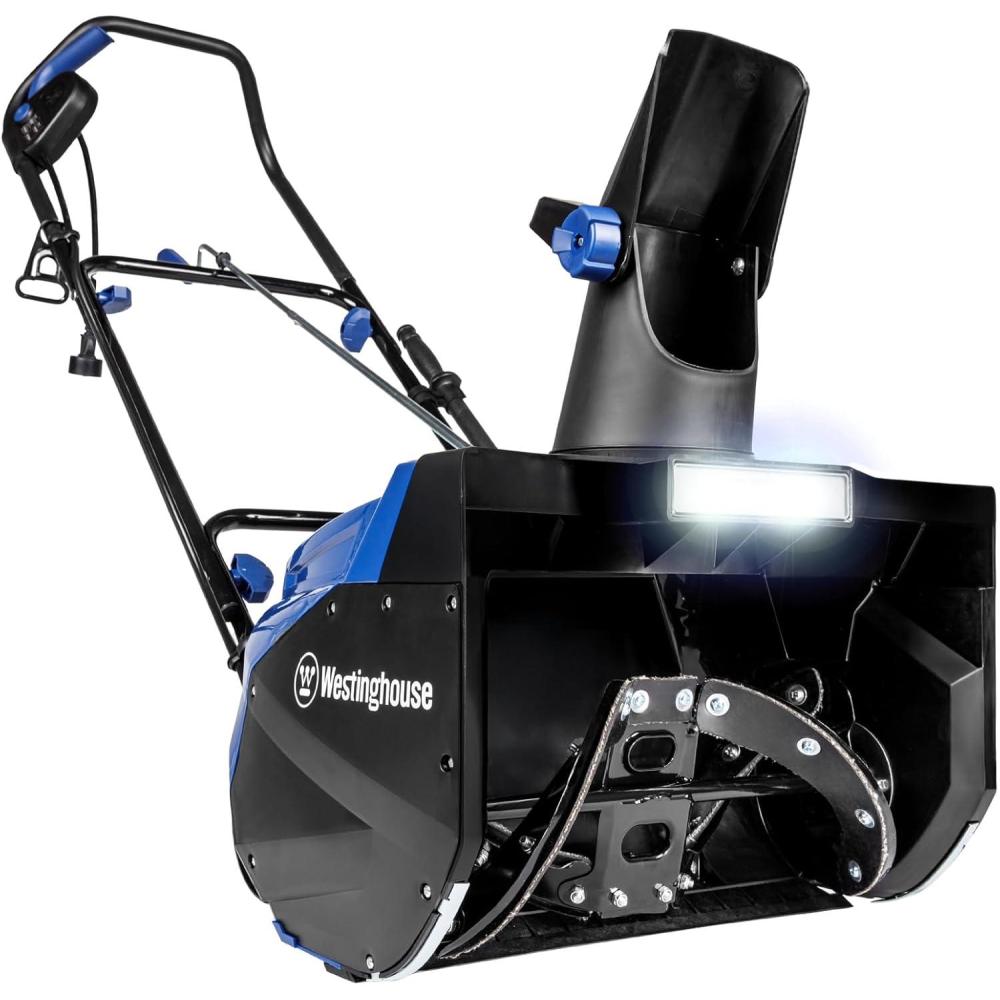 image:imageWestinghouse WSnow22 Corded Snow Blower 22 Inch Steel Auger Dual LED Lights Electric Snow Blower with 25ft Throwing Distance Plows 840lbsmin Adjustable Chute18 Inch  Steel Auger