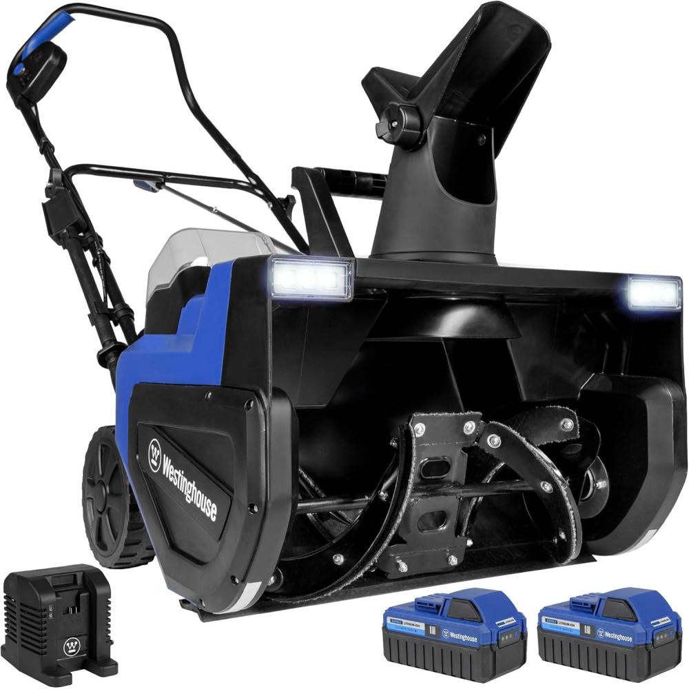 image:imageWestinghouse WSnow22T 48V Cordless Snow Blower 22 Inch Tool Steel Auger Brushless Motor 25ft Throwing Distance Plows 840lbsmin Compatible with Snow Joe Batteries Battery amp Charger Not Included22 Inch with BatteryCharger
