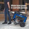 Westinghouse 12500 Peak Watt Dual Fuel Home Backup Portable Generator, Remote Electric Start, Transfer Switch Ready, Gas and Propane Powered, CO Sensor(12500 Watts – Gas Only)