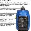 Westinghouse 1500 Peak Watt Super Quiet & Lightweight Portable Inverter Generator, Gas Powered, CO Sensor, Parallel Capable, Long Run Time,Blue(2200 Watts – Gas Only)