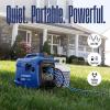 Westinghouse 1500 Peak Watt Super Quiet & Lightweight Portable Inverter Generator, Gas Powered, CO Sensor, Parallel Capable, Long Run Time,Blue(2800 Watts – Dual Fuel)