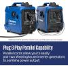 Westinghouse 2550 Peak Watt Super Quiet & Lightweight Portable Inverter Generator, RV Ready 30A Outlet, Gas Powered, CO Sensor, Parallel Capable, Long Run Time,Blue(2550 Watts – Gas Only – CO Sensor)