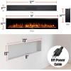 Westinghouse 74 Inch Electric Fireplace Heater, Compatible with Alexa & Google Home, Wall Mount or in-Wall Recessed Fireplace Insert, 24 Hour Timer, Color Changing Flames, 750W/1500W Indoor Heater(74 Inch Premium)