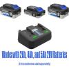Westinghouse W20V2DP 20 Volt 4 Amp Dual Port Fast Charger, Compatible 20V Batteries (W20V2AH, W20V4AH, W20V5AH)(20V Dual Port Charger)