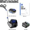 Westinghouse WSnow13S 20V Cordless Electric Snow Shovel Kit, 13-inches Wide, 20V 4Ah Battery Included, 20 ft. Throwing Distance, plows 350 lbs/min for Driveway/Steps/Sidewalk/Porch(13 Inch with Battery & Charger)