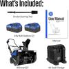 Westinghouse WSnow18T 48V Cordless Snow Blower 18 Inch Tool, Steel Auger, Brushless Motor, 25ft Throwing Distance, Plows 650lbs/min, Compatible with Snow Joe Batteries (Battery & Charger Not Included)(22 Inch with Battery/Charger)