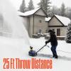 Westinghouse WSnow22 Corded Snow Blower 22 Inch, Steel Auger, Dual LED Lights, Electric Snow Blower with 25ft Throwing Distance, Plows 840lbs/min, Adjustable Chute(18 Inch – Steel Auger)