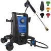 Westinghouse ePX3100 Electric Pressure Washer, 2300 Max PSI 1.76 Max GPM with Anti-Tipping Technology, Onboard Soap Tank, Pro-Style Steel Wand, 5-Nozzle Set, for Cars/Fences/Driveways/Home/Patios(2500 Max PSI)