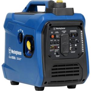 Westinghouse 1500 Peak Watt Super Quiet & Lightweight Portable Inverter Generator, Gas Powered, CO Sensor, Parallel Capable, Long Run Time,Blue(1500 Watts – Gas Only)