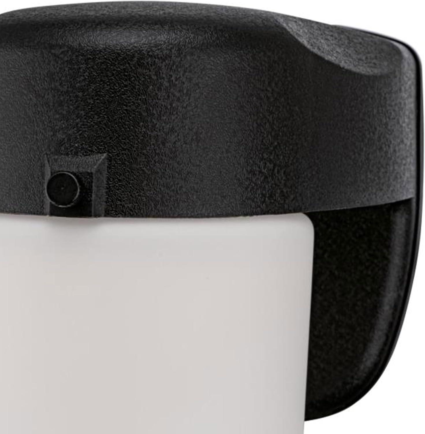image:image6106700 OneLight Dimmable LED Outdoor Wall Fixture with Dusk to Dawn Sensor Black Finish with Frosted Opal GlassBlack