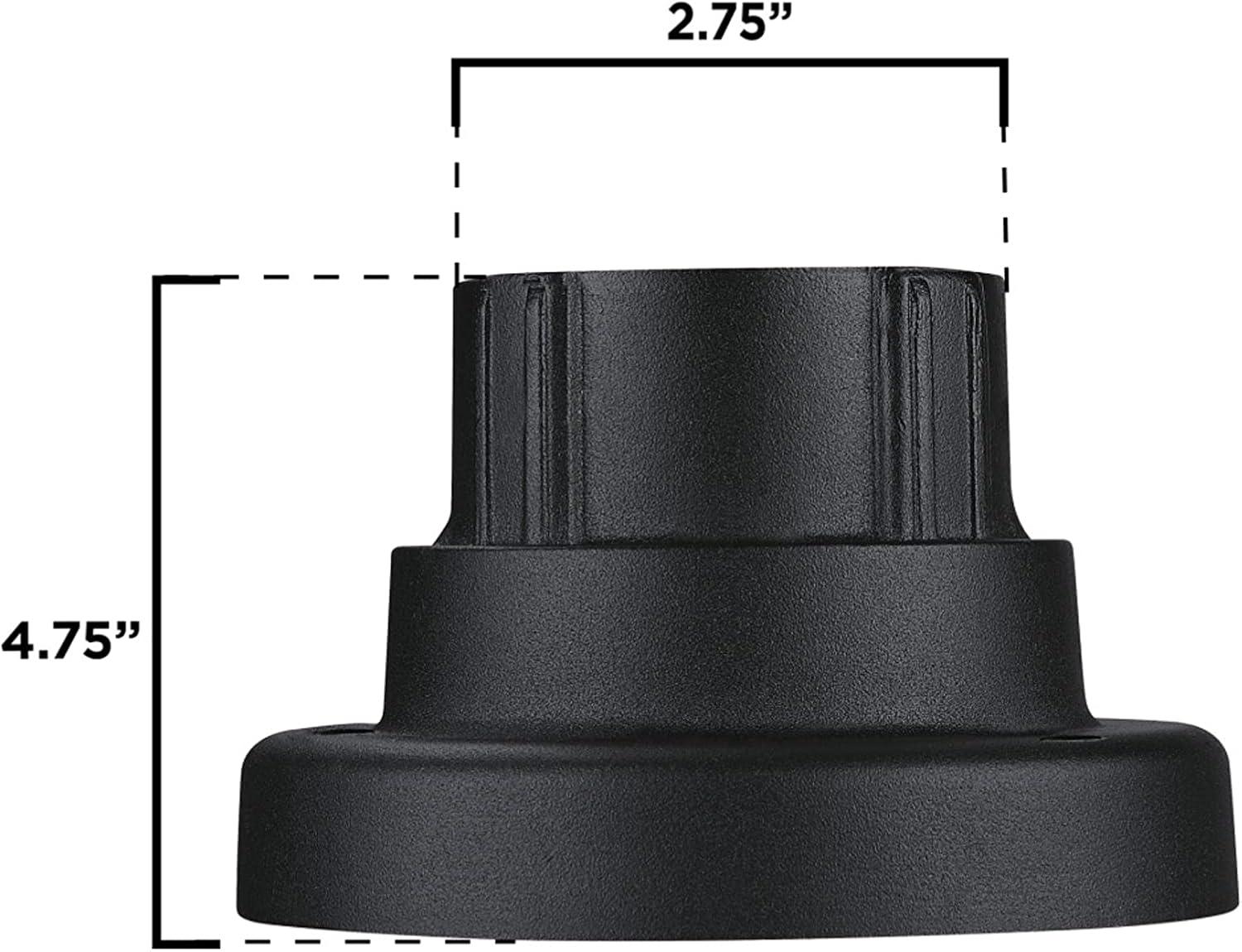 image:image6123700 Pedestal Mount for PostTop Fixture Textured Black Finish