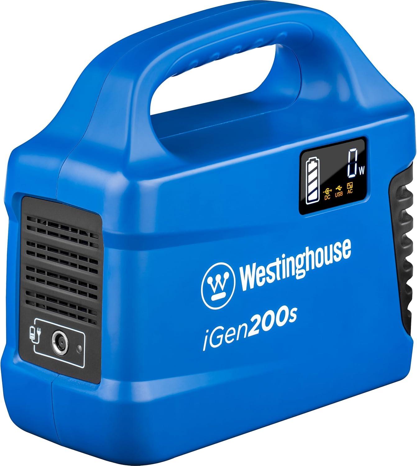 image:imageWestinghouse 155Wh 150 Peak Watt Portable Power Station amp Solar Generator Modified Sine Wave AC Outlet Backup Lithium Battery for Camping Home Travel IndoorOutdoor Use Solar Panel Not IncludedGenerator