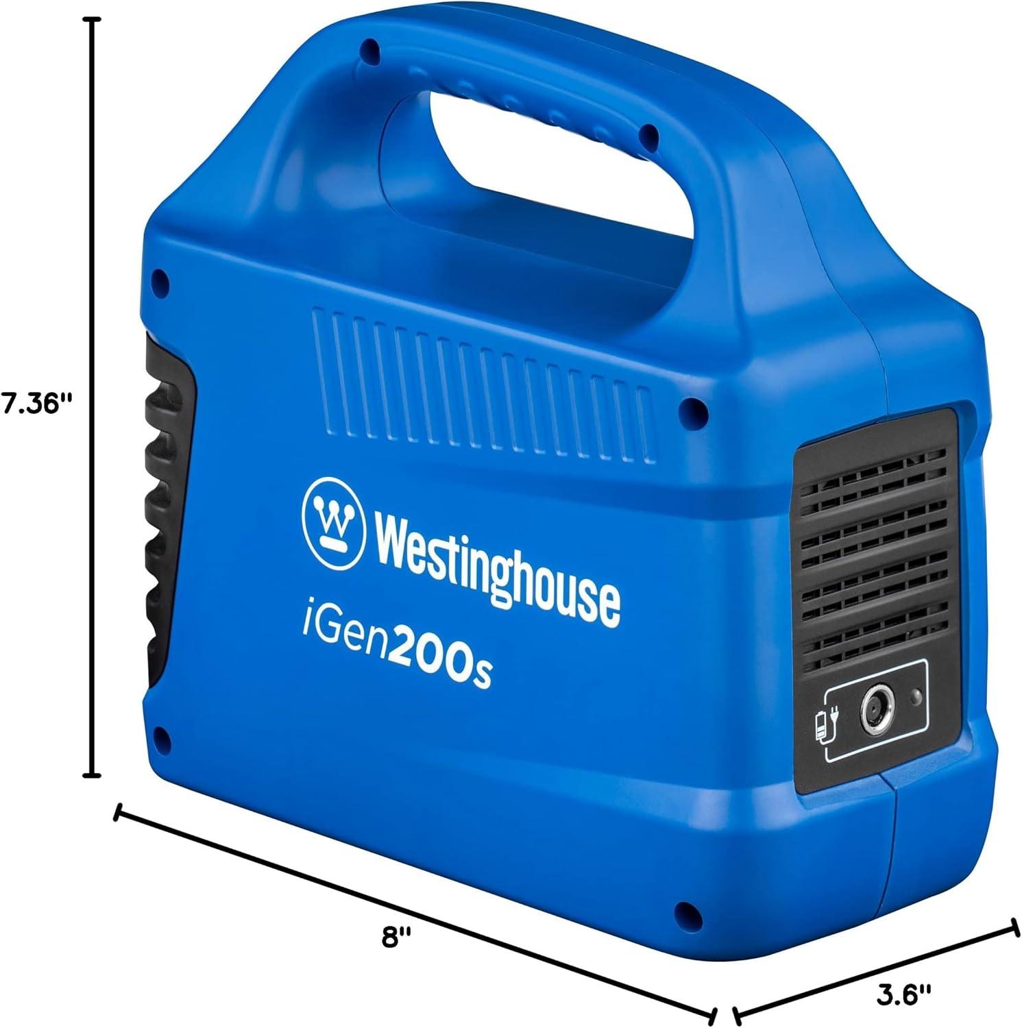 image:imageWestinghouse 155Wh 150 Peak Watt Portable Power Station amp Solar Generator Modified Sine Wave AC Outlet Backup Lithium Battery for Camping Home Travel IndoorOutdoor Use Solar Panel Not IncludedGenerator