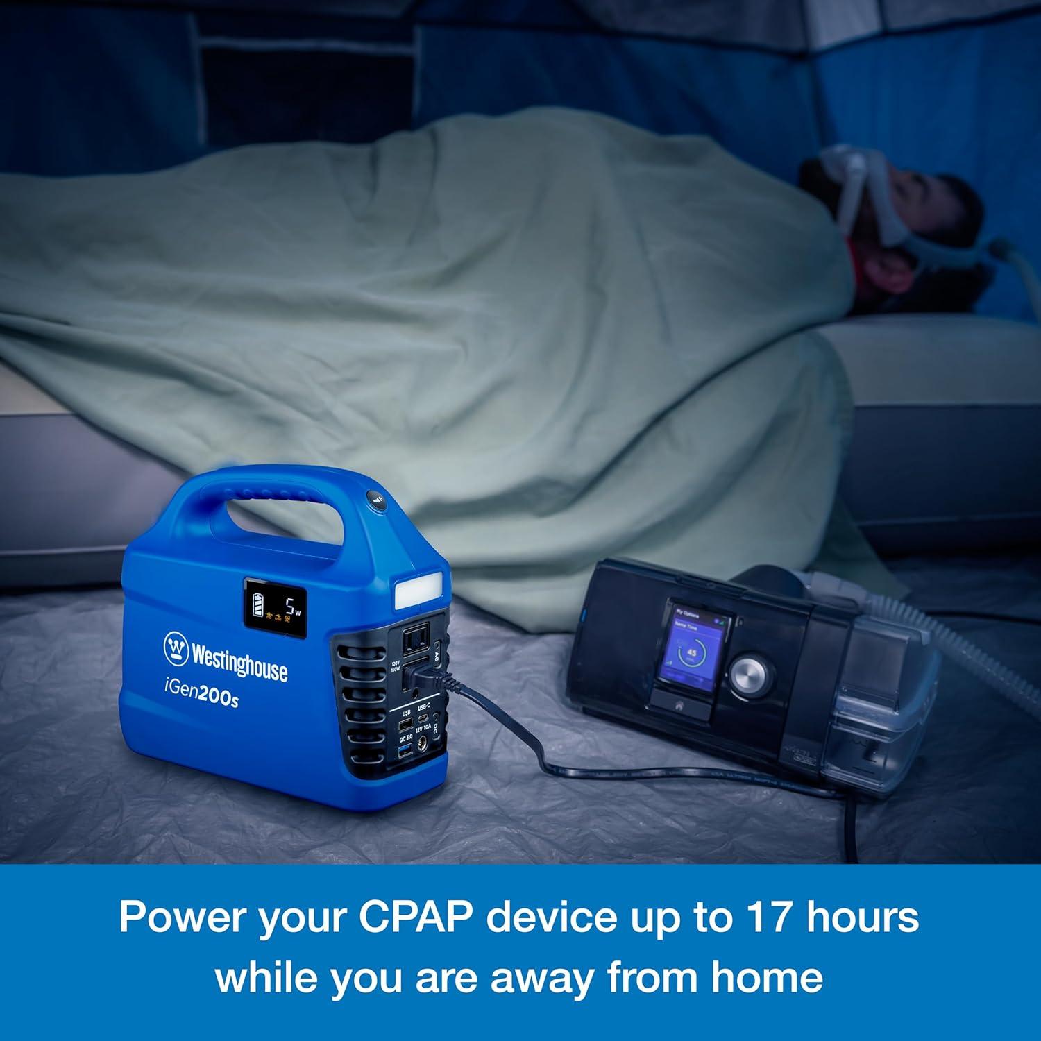 image:imageWestinghouse 155Wh 150 Peak Watt Portable Power Station amp Solar Generator Modified Sine Wave AC Outlet Backup Lithium Battery for Camping Home Travel IndoorOutdoor Use Solar Panel Not IncludedGenerator