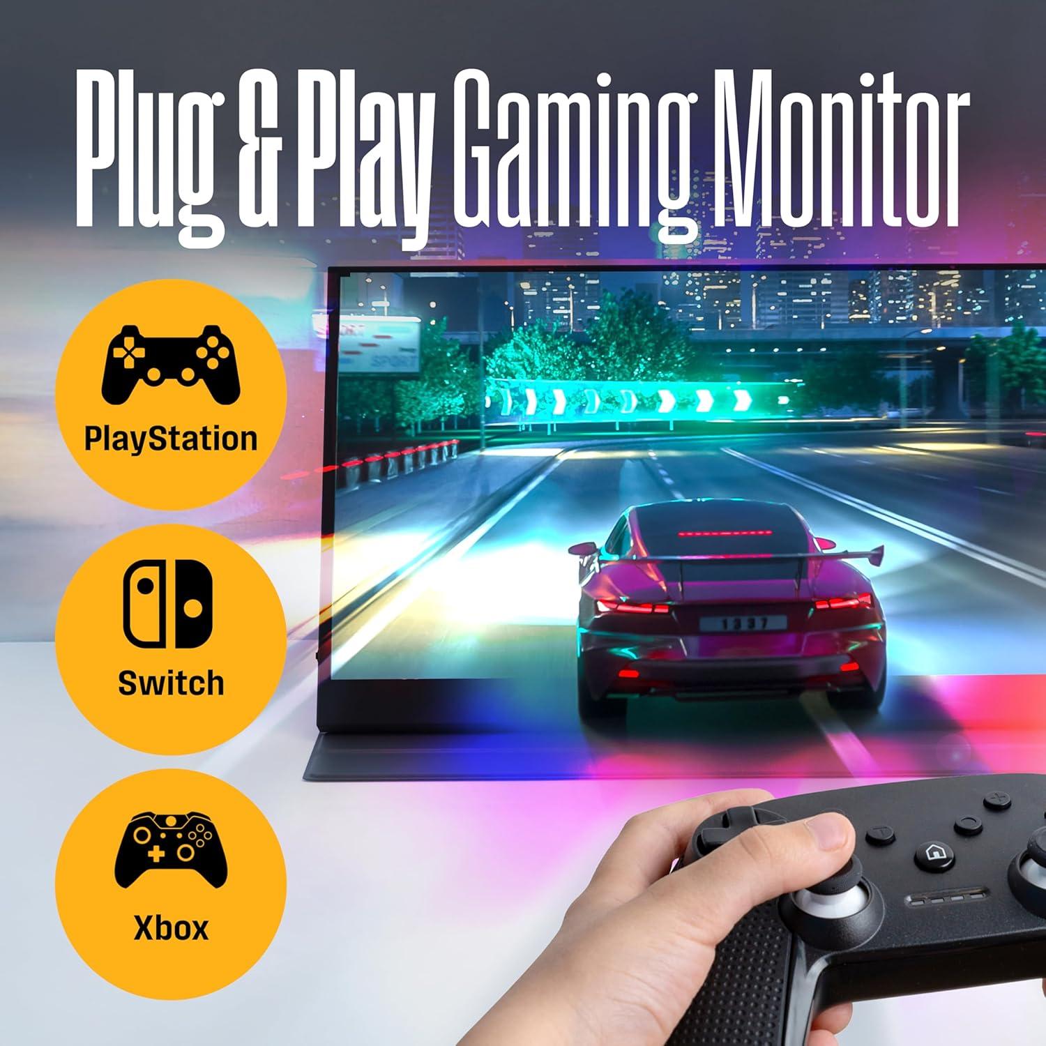 image:imageWestinghouse 156 Inch Portable Monitor for Laptop amp Travel 1080p 60Hz IPS Display Full HD Screen with Magnetic Protective Cover Built in Speakers 1x Mini HDMI 1x USB TypeC