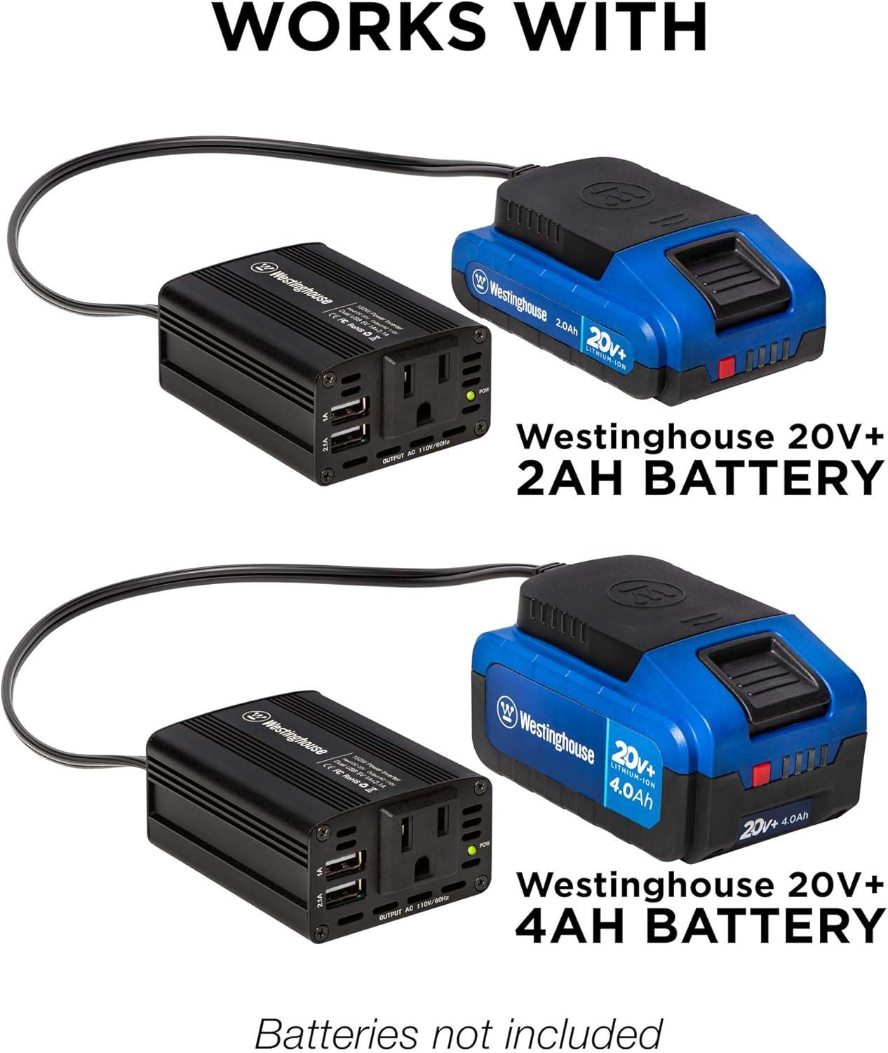image:imageWestinghouse 20V Cordless Power Inverter with Dual USB Ports