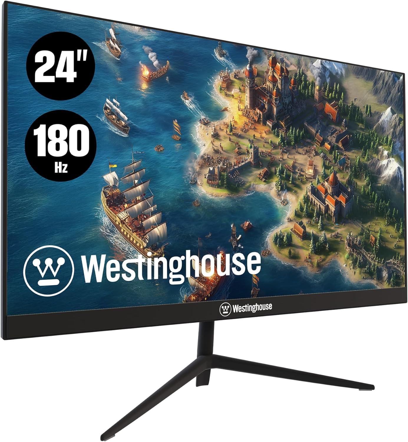 image:imageWestinghouse 22 Inch Computer Monitor 100Hz 1080p Full HD IPS Display Adaptive Sync Blue Light Protection Home Office PC Screens with Built in Speakers HDMI VGA for Work amp Productivity24 Inch