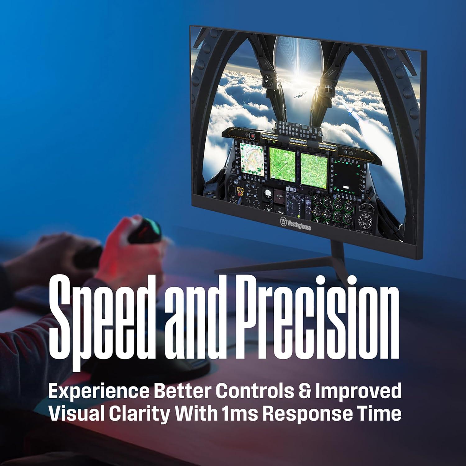 image:imageWestinghouse 22 Inch Computer Monitor 100Hz 1080p Full HD IPS Display Adaptive Sync Blue Light Protection Home Office PC Screens with Built in Speakers HDMI VGA for Work amp Productivity24 Inch