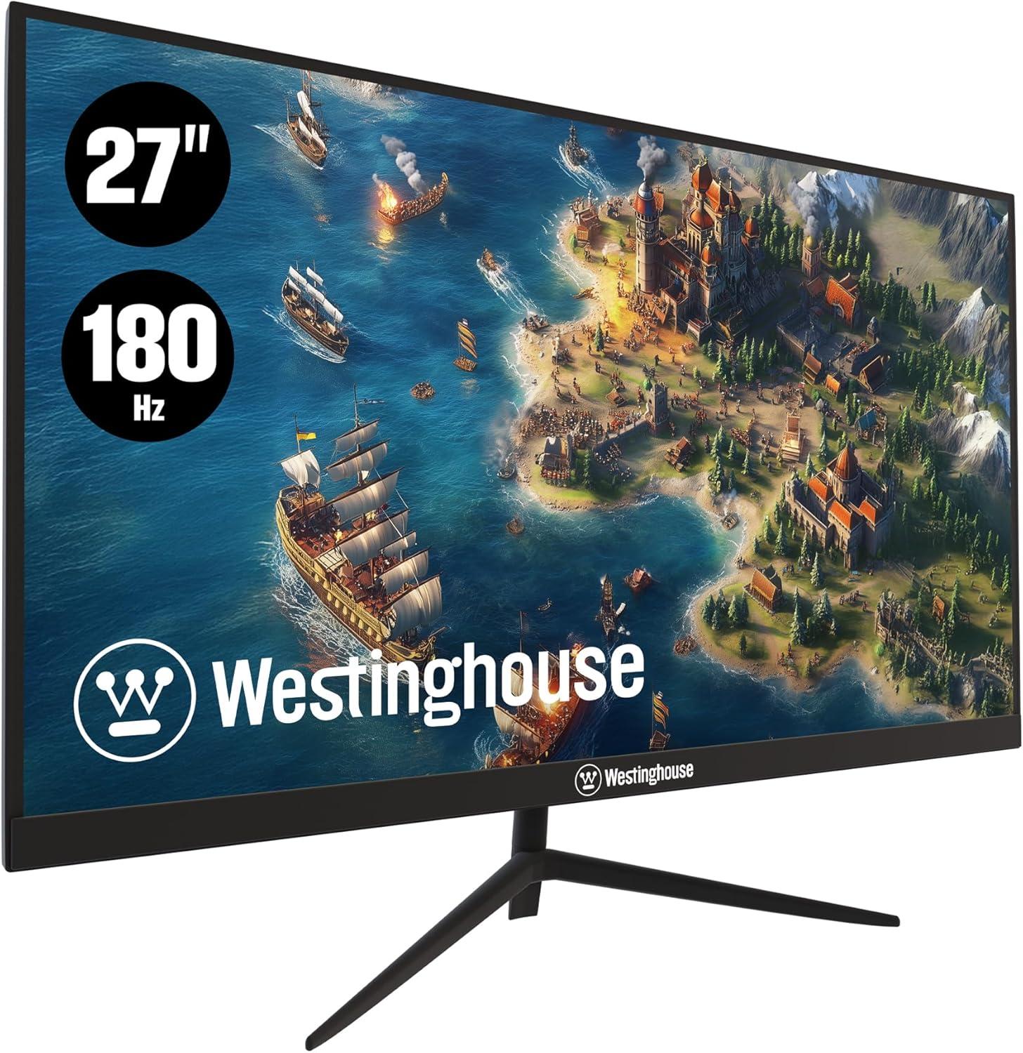 image:imageWestinghouse 22 Inch Computer Monitor 100Hz 1080p Full HD IPS Display Adaptive Sync Blue Light Protection Home Office PC Screens with Built in Speakers HDMI VGA for Work amp Productivity27 Inch