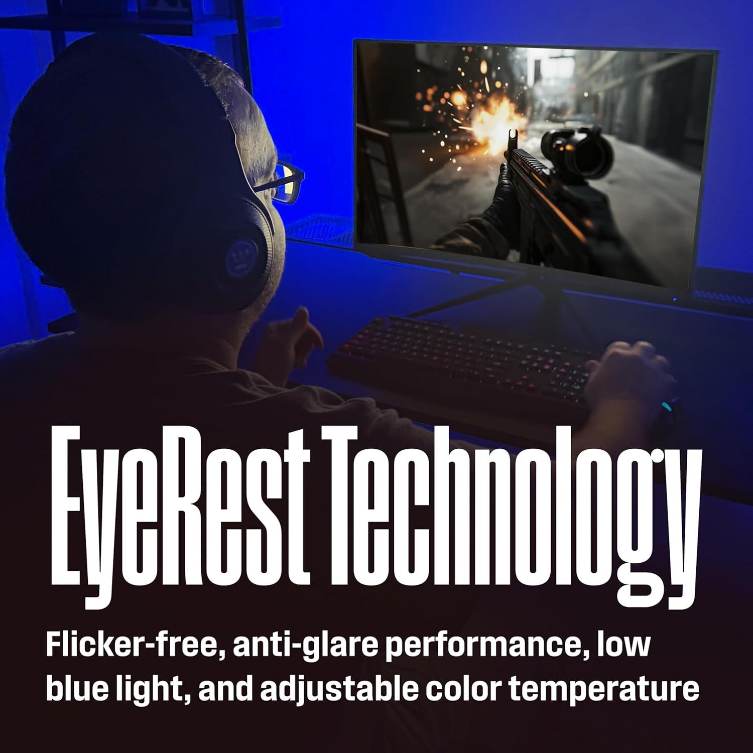 image:imageWestinghouse 27 Inch Curved Full HD Gaming Monitor 200Hz AMD FreeSync Support Low Motion Blur 1500R Curve 1920 x 1080 for PC Games with Built in Speakers DisplayPort 2X HDMI27 Inch