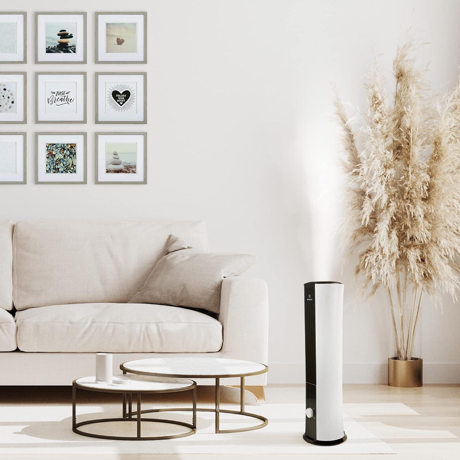 image:imageWestinghouse 28inch Cool Mist Ultrasonic Tower Humidifier 6L Top Fill Air Humidifier with Essential Oil Diffuser Adjustable Mist Volume for Large Bedrooms